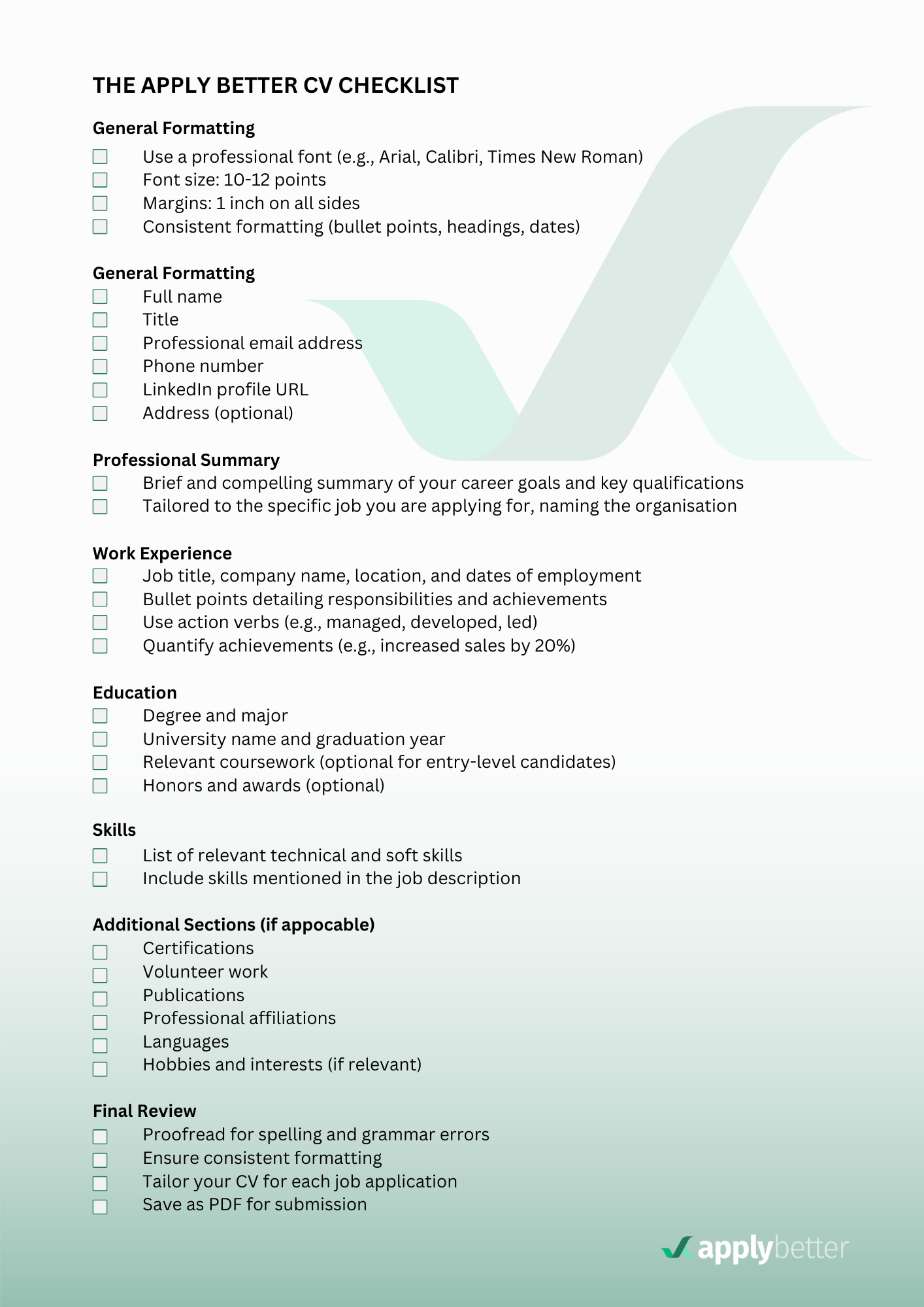 The Ultimate CV Guide